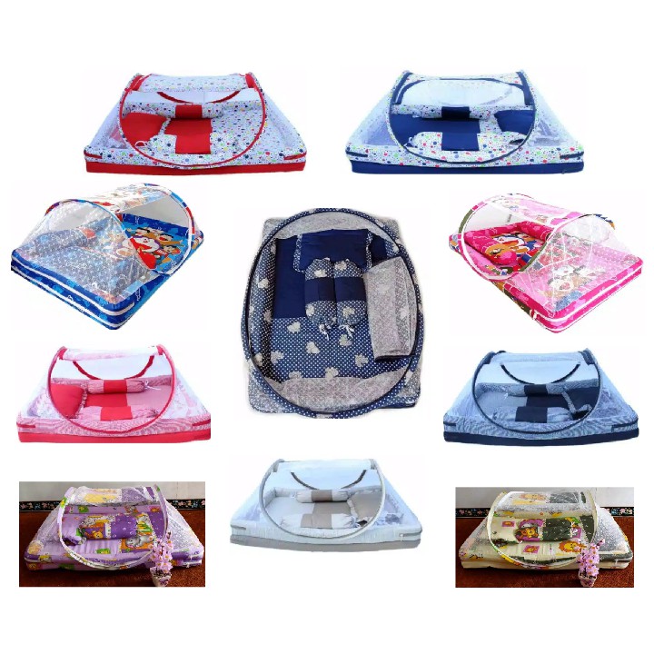 Kasur Kelambu Bayi Set Bantal Guling PREMIUM / Kasur Kelambu kolam / Kasur Kelambu /Kasur Bayi