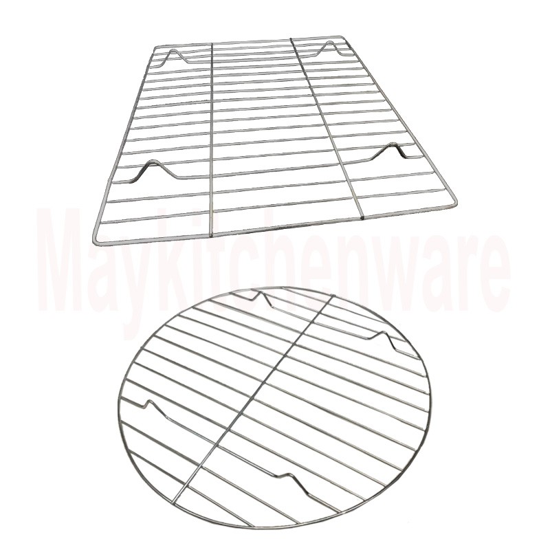 Cooling Rack Rak Alat Tatakan Pendingin Peniris Cake Kue Panas Kotak / Bulat Non Stick Anti Lengket