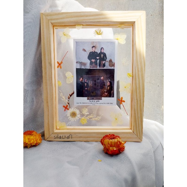 pressed flower frame 6R frame acrylic bingkai double acrylic