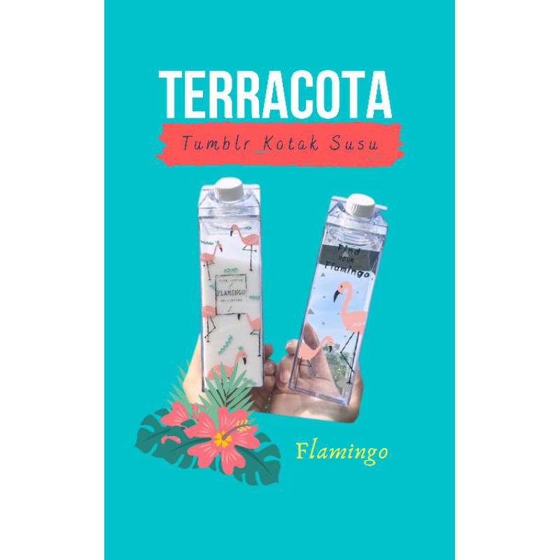 botol Tumblr kotak susu/ botol minum kotak susu kaca/ botol minum bening kotak susu