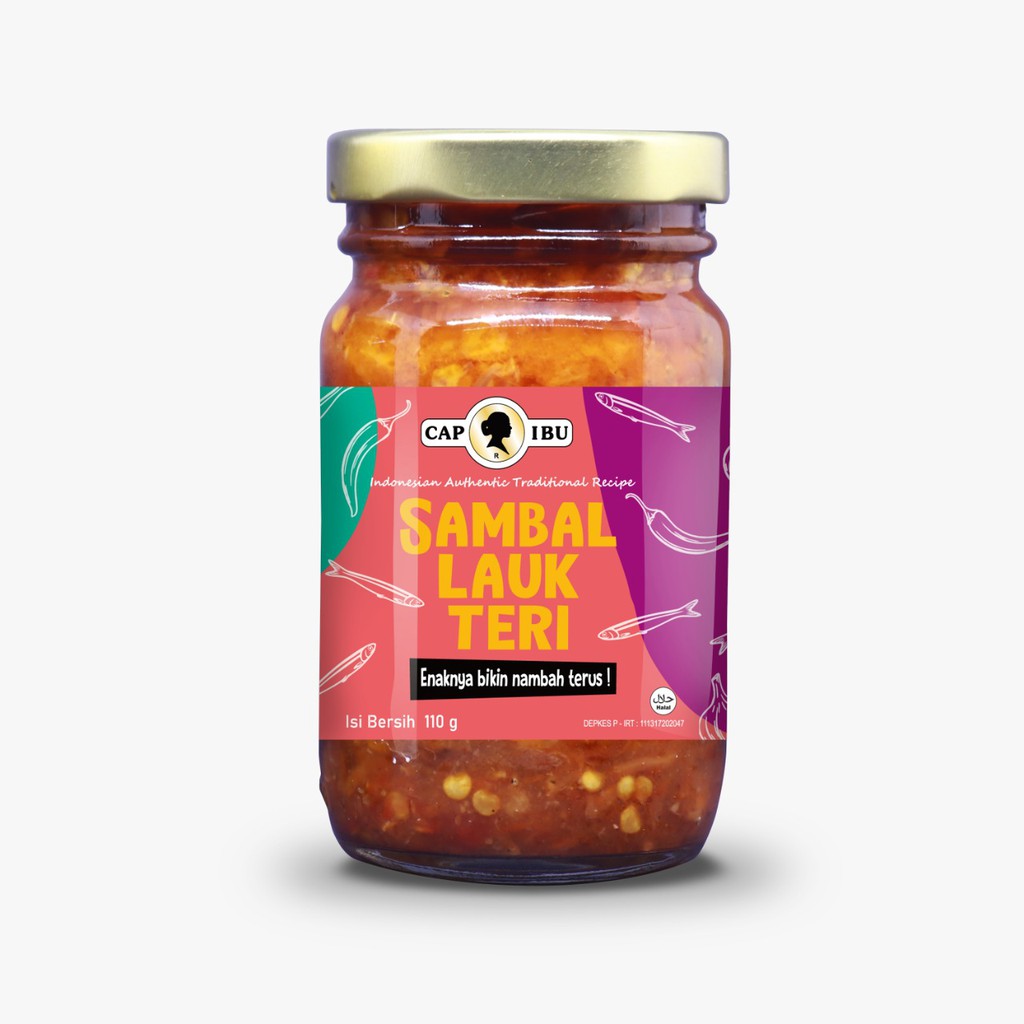 

Sambal Lauk Teri Cap Ibu 110G (Botol Mini)