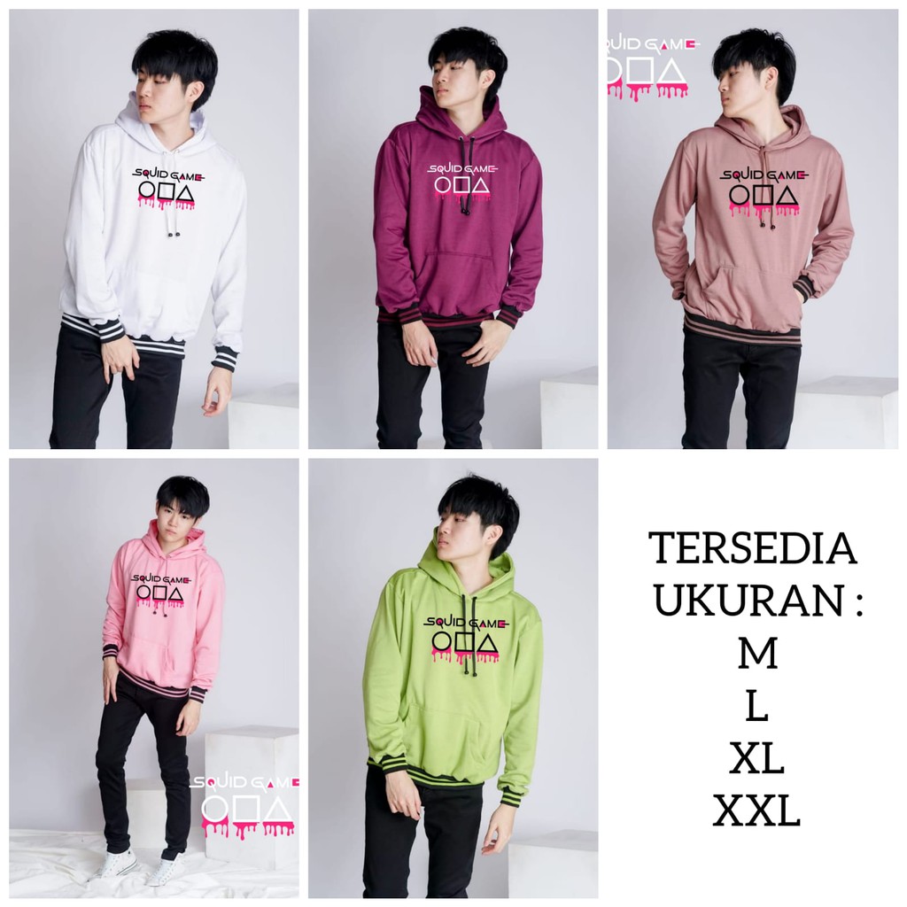 BISA COD / ALIPIO781 - FRONTMAN SQUIDGAME /  netflix / korea / new hot list / game / hoodie pria / kekinian