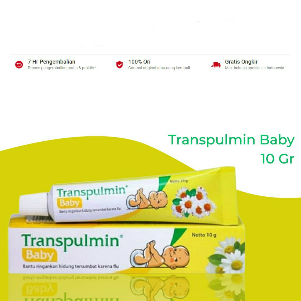 Balsam Transpulmin Baby 20gr - Meredakan Flu Pada Bayi