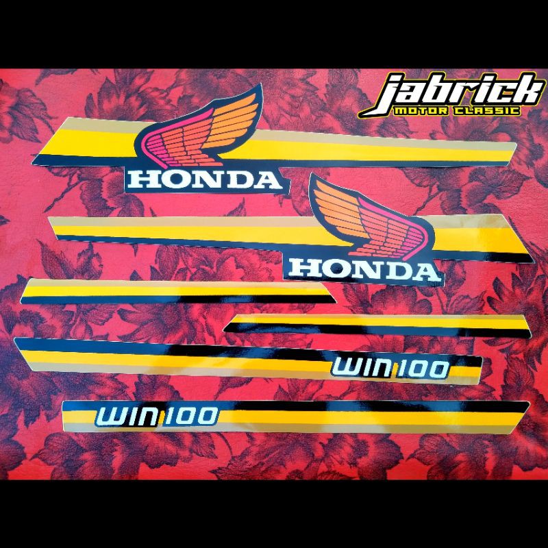 Striping Stiker Lis Variasi Honda WIN 100 Garis - 3