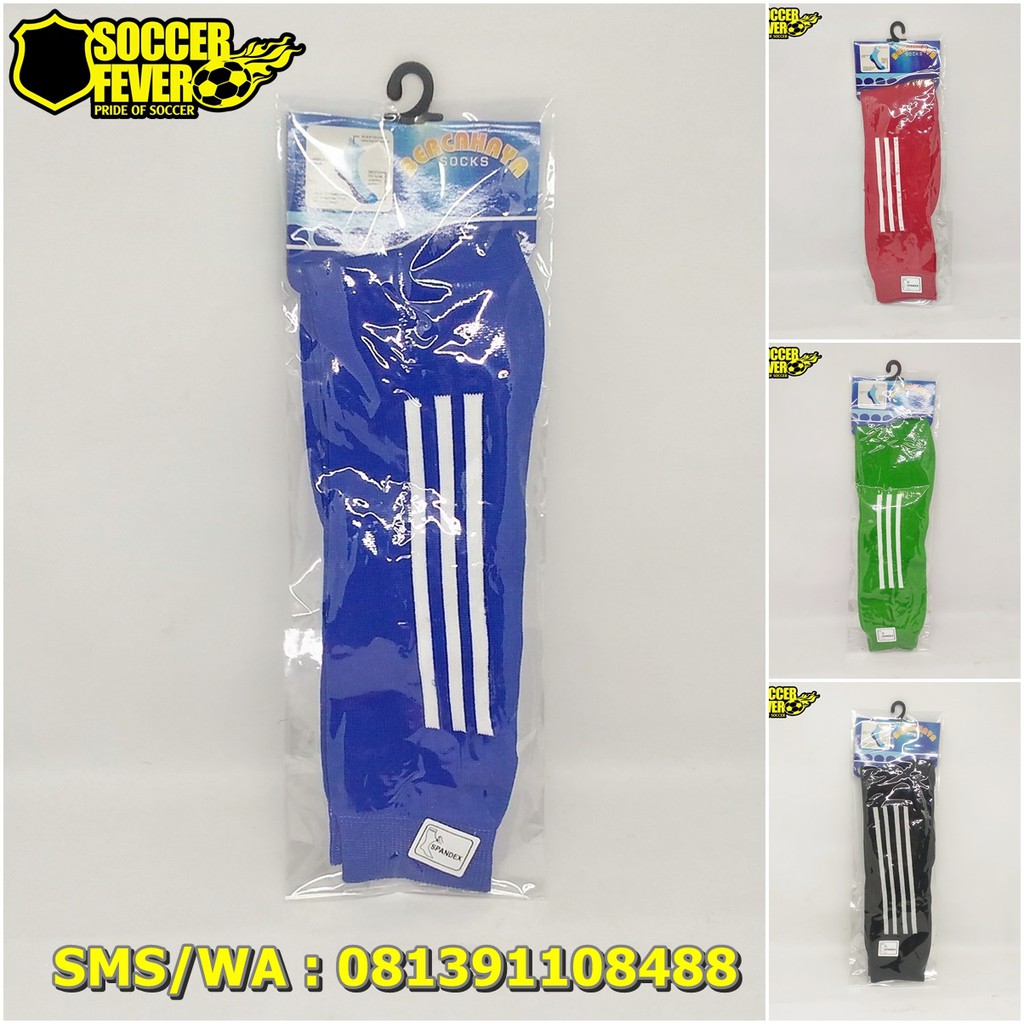 Kaos Kaki Futsal Sepak Bola Anak Bercahaya Hitam Merah Biru Hijau