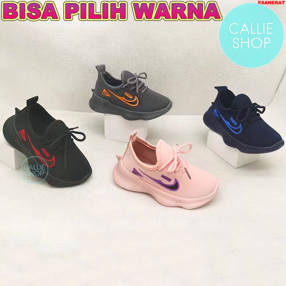 Sepatu Sneaker Anak Import Sol Karet Antislip Lentur Empuk F315 SPTLNK