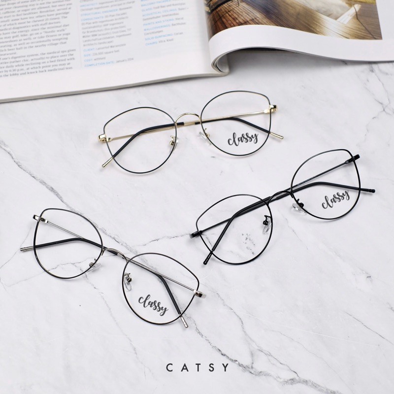 KACAMATA FRAME CATSY ( Cat Eye ) - Kacamata Wanita CatEye Anti Radiasi Blueray Photochromic