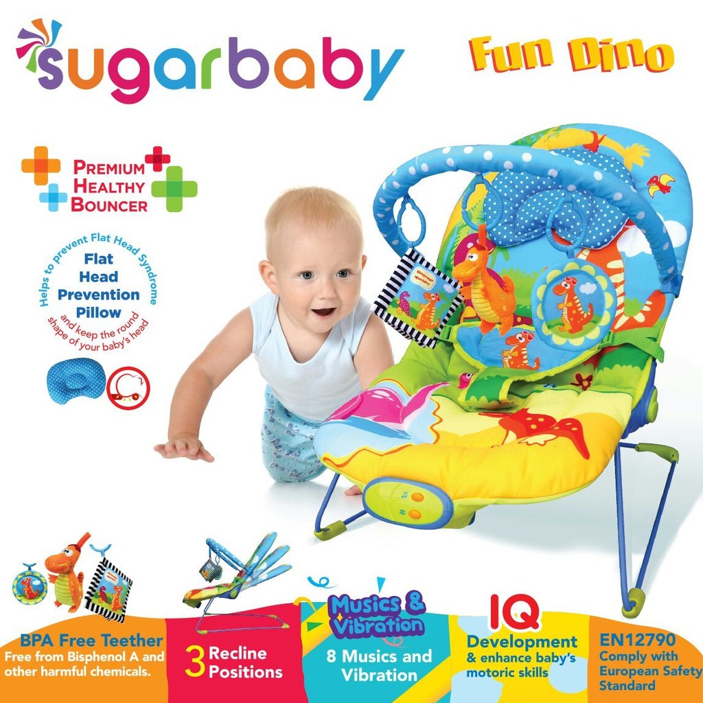 Bouncer 3 Recline Sugar Baby 30003/4/5 Ayunan Bayi