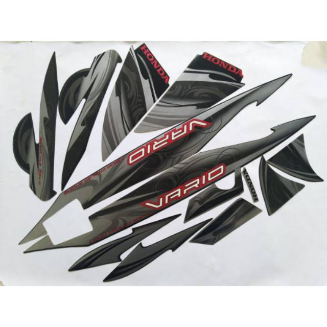 Jual stiker striping honda vario 110 2010 hitam | Shopee Indonesia