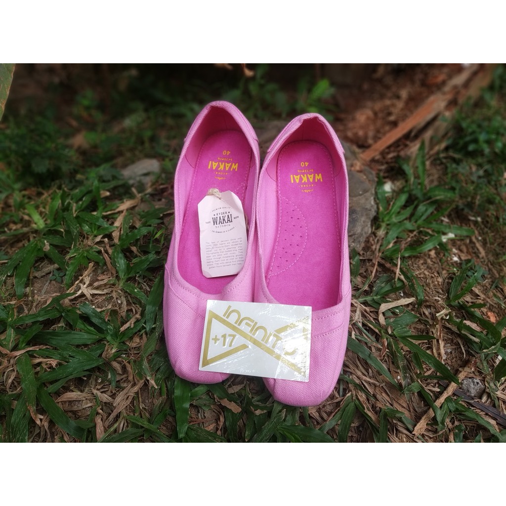 Wakai Original Shoes Sora Pink Women/Ladies - Sepatu Wakai Flat Shoes Wanita