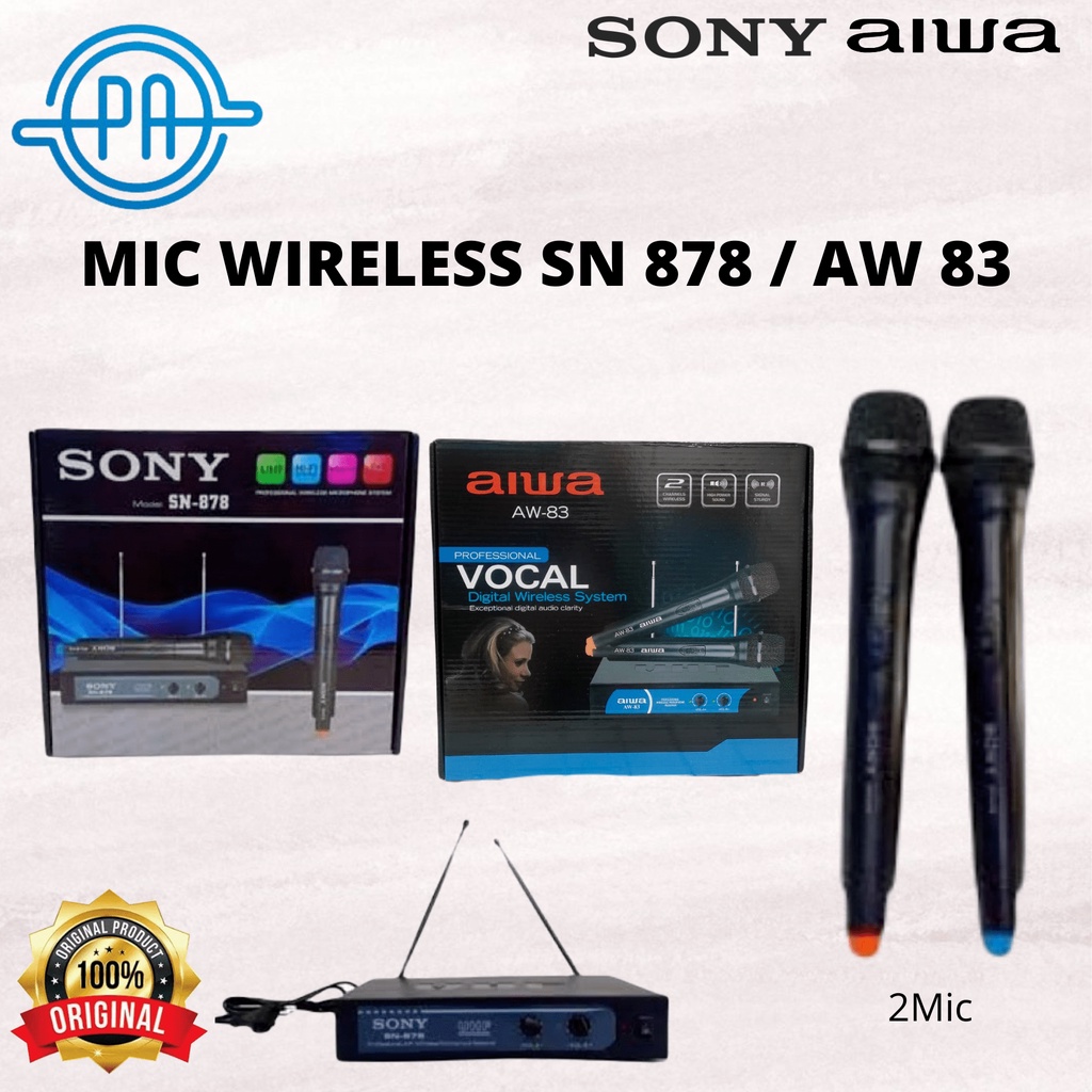 MIC WIRELESS SONY SN878 SN 878 SN 787 AIWA AW 83 AW83 GOOD QUALITY