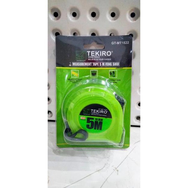 Tekiro Meteran 5 Meter Feng Shui TEKIRO Roll Meter 5M Measuring Tape GT-MT1822 5meter