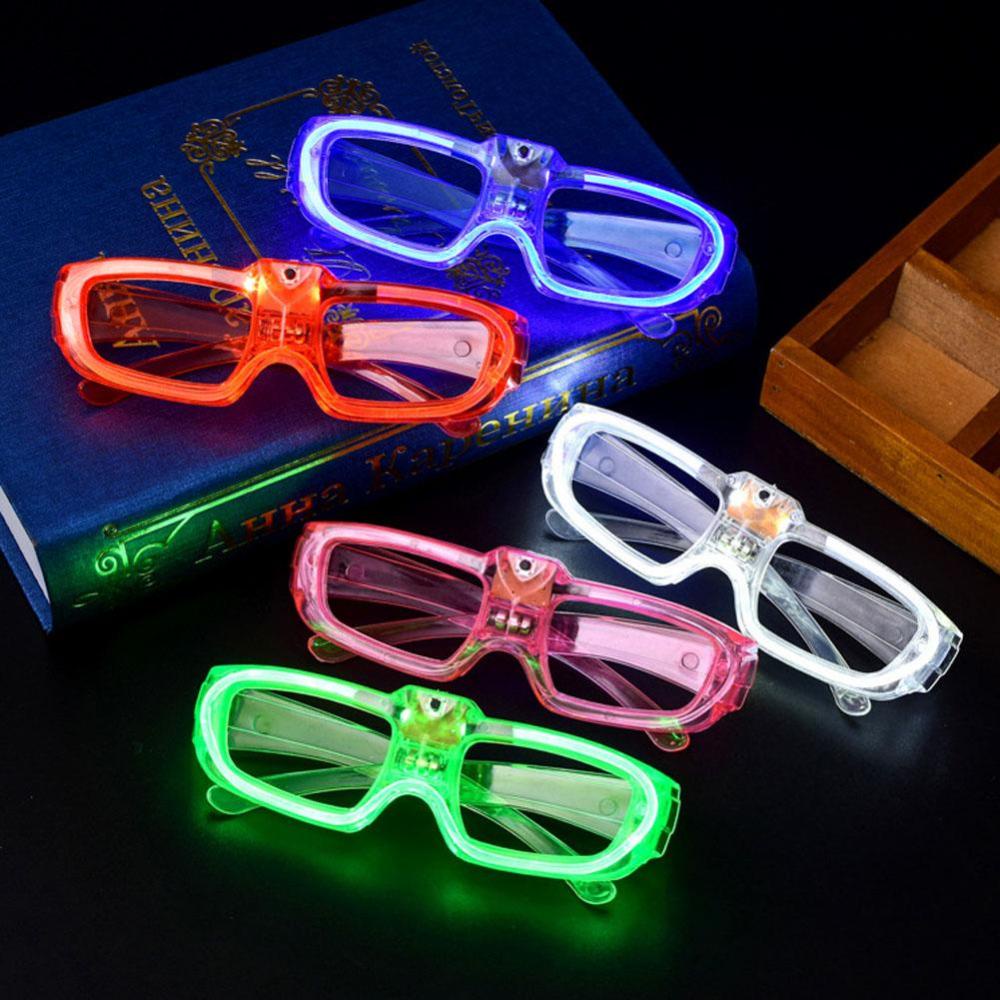 Timekey Kacamata Hitam Frame Plastik Desain Kartun Efek Luminous Gaya Retro Untuk Anak Perempuan N1T1