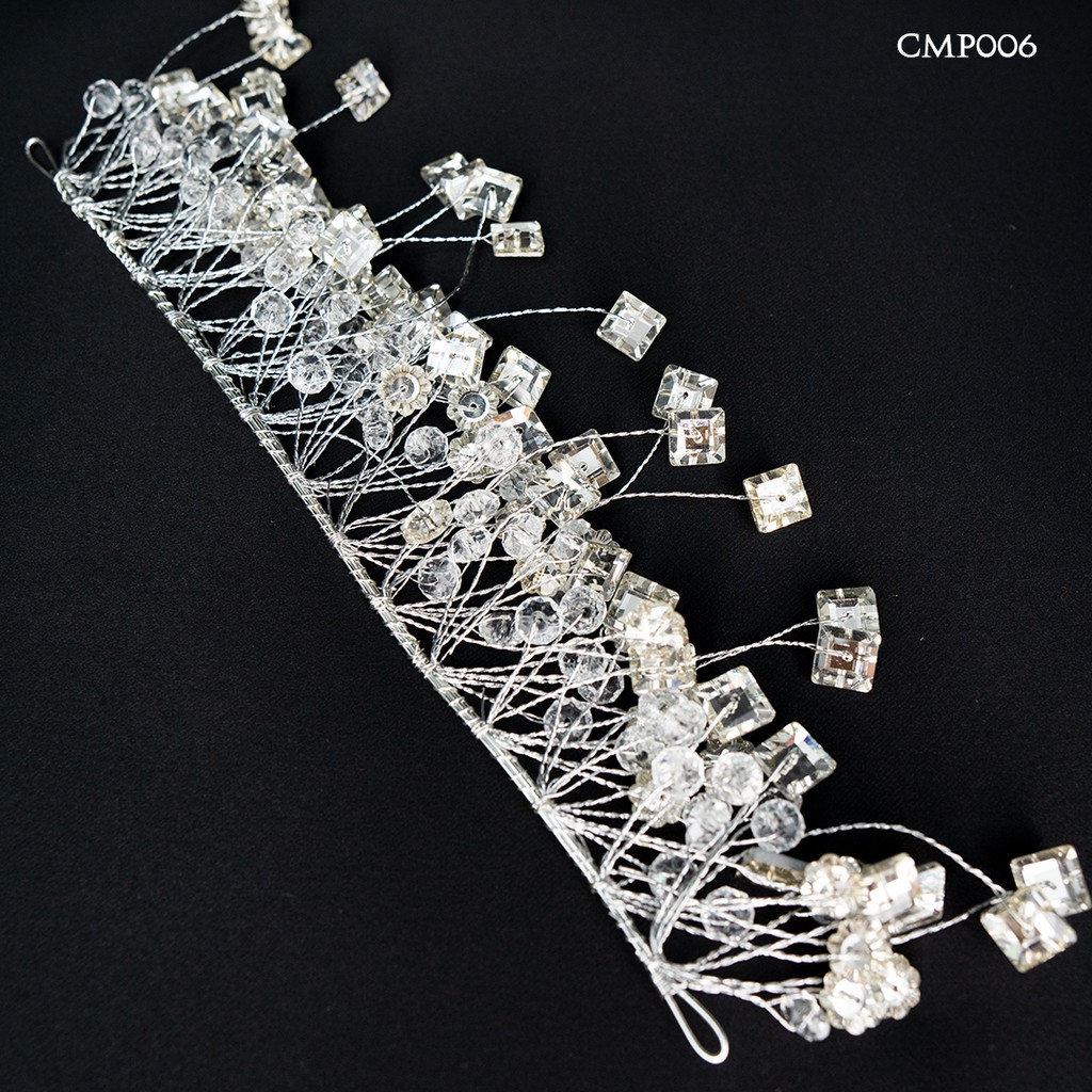[SIAP KIRIM] MAHKOTA TIARA PENGANTIN PERNIKAHAN PESTA WEDDING CROWN CMP006