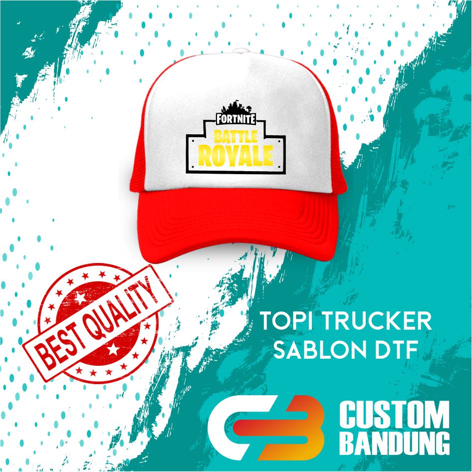 Topi Trucker FORTNINE 3  Pria Wanita Topi Jaring Aura Jala Trucker Cap Bisa Tulis Nama Bisa COD Original High Premium Quality