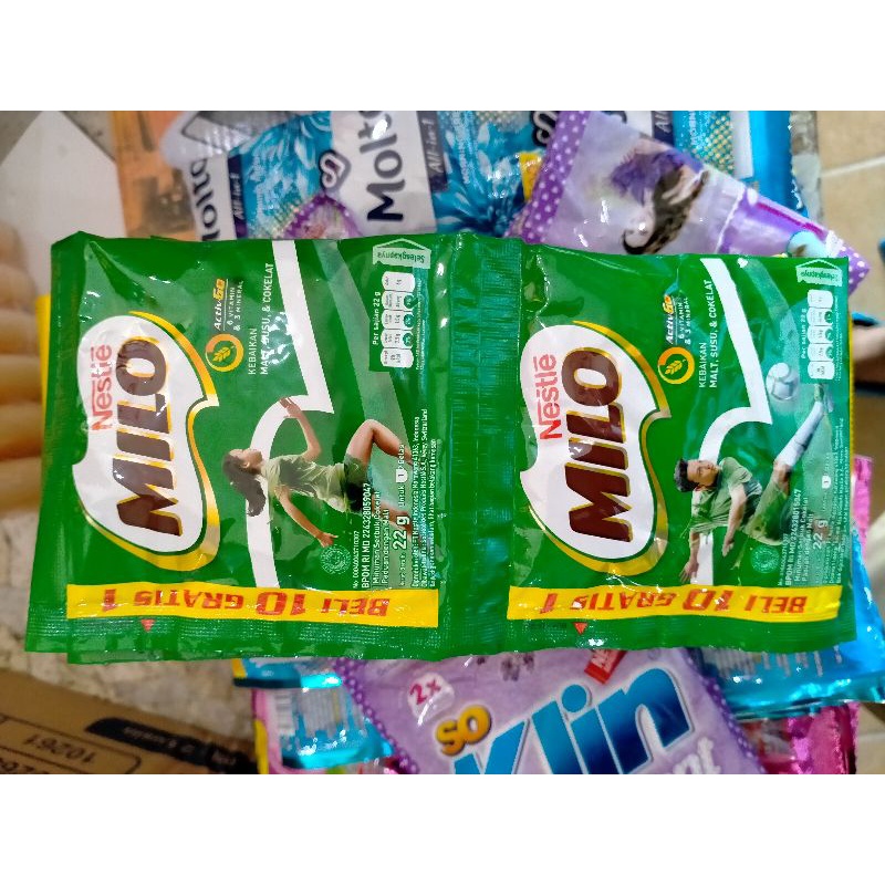 susu milo sachet isi 10pcs.