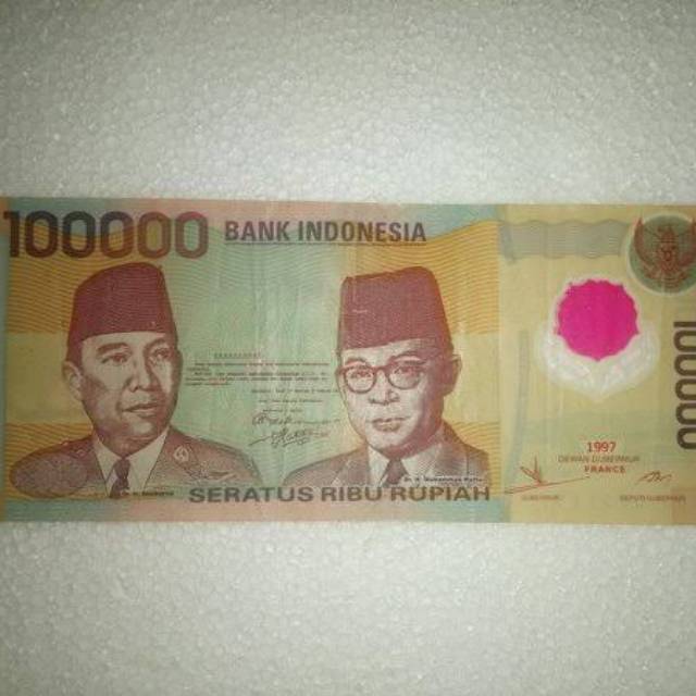 Uang kuno 100.000 polimer