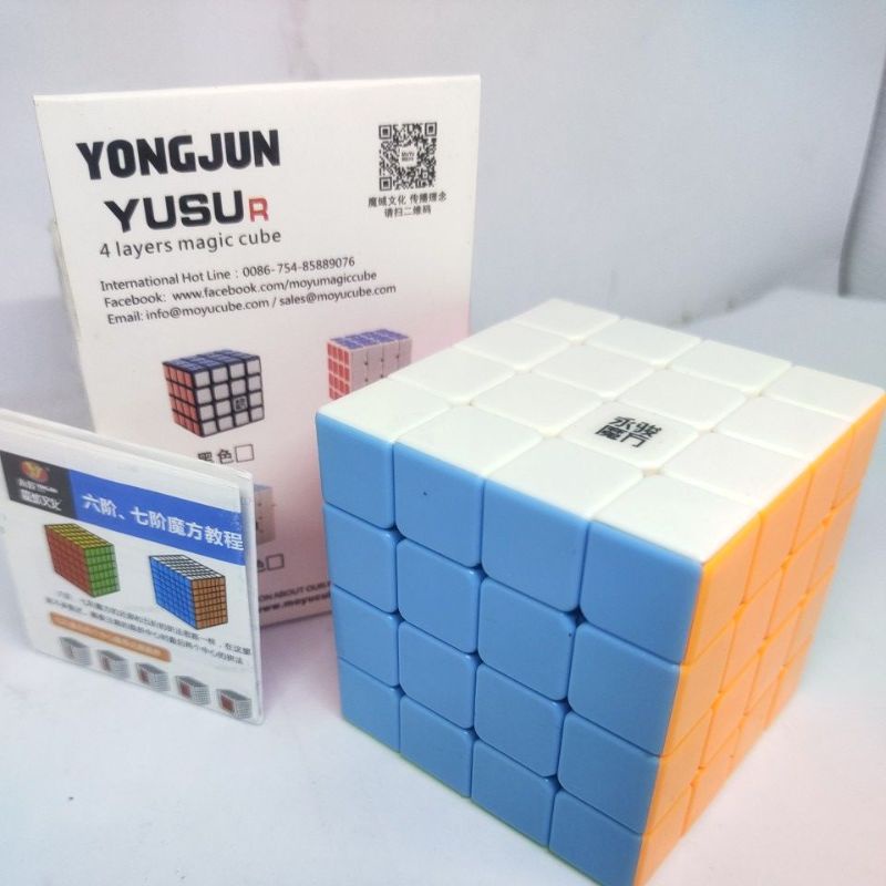 rubik yongjun original 4x4x4 stikerless licin speed cube