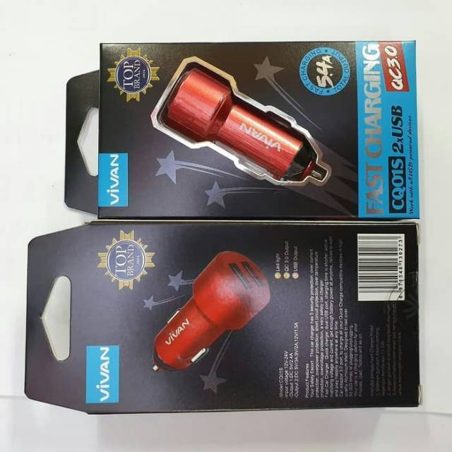 Car charger keren Vivan CQ01S original bagus terbaik