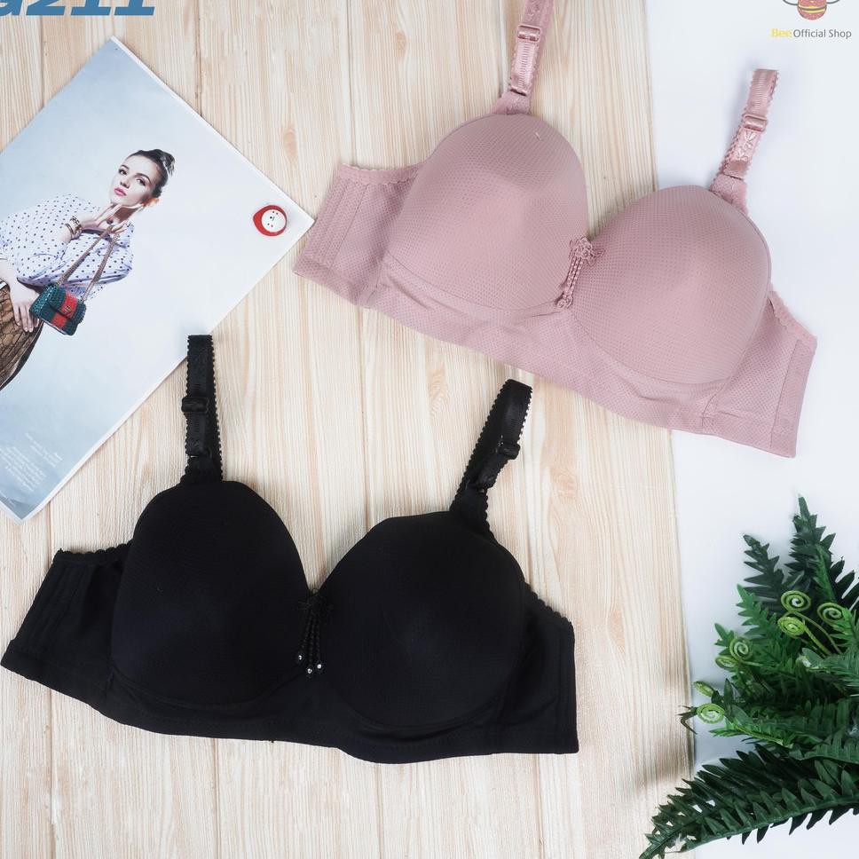 ☻ BEE - Bra Cup Besar / Bra Jumbo Ukuran 42 44 46 48 / Bra Ibu Ibu / Bra Tanpa Kawat POLINI G211 ➳