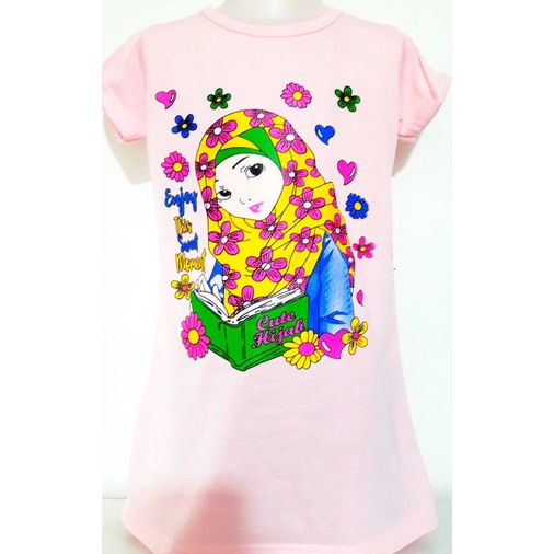 ((IB))DASTER ANAK PEREMPUAN SABLON BERKUALITAS/PAKET 6 PCS 6 GAMBAR