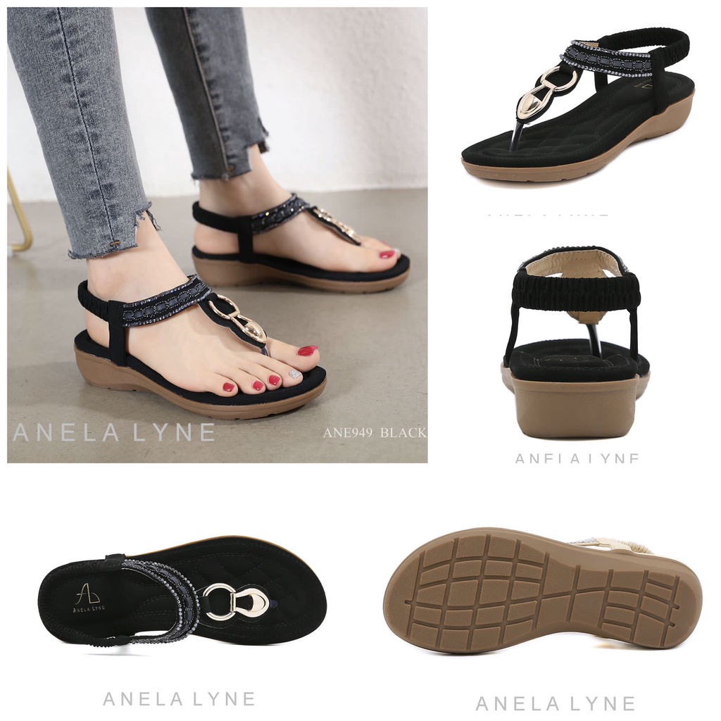 ANELA LYNE Sepatu Sandal Strappy Ankle ANE949 Original