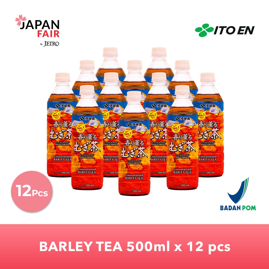 

ITO EN Barley Tea Unsweetened Teh Jelai 500ml No Sugar - 12 pcs