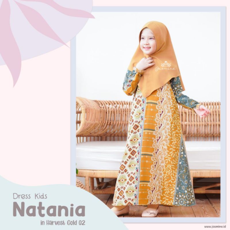 GAMIS ANAK CANTIK MOTIF BATIK NATANIA DRESS BY JASMINE