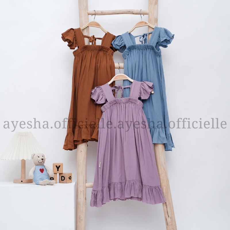 Ayesha - LIDYA DRESS | Dress Anak Mewah Katun Rayon Crinkle