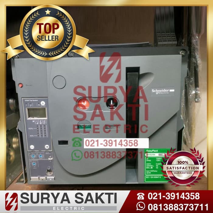 SCHNEIDER ACB MERLIN GERIN MVS10 65kA 1000a 3P Easypact 1000 A MVS
