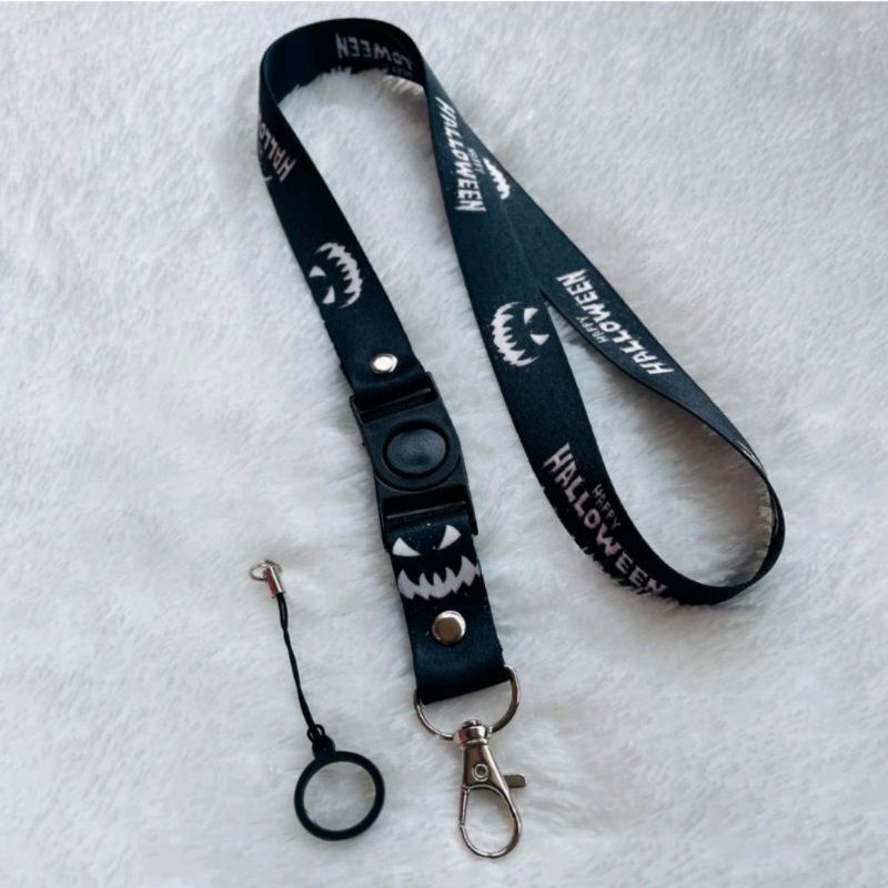 

Lanyard Hallowen Plus Oring 13 Mm Tali Gantungan Id Card Pods Vave Handphone Kunci