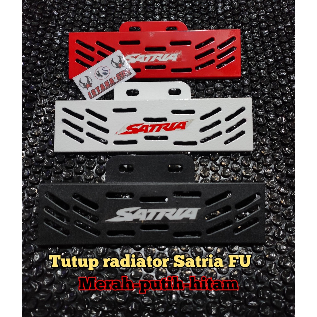 VARIASI TUTUP RADIATOR AKSESORIS MOTOR SUZUKI SATRIA FU WARNA MERAH