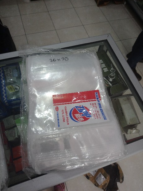 Standing Pouch Pp Klip + Zip 20x29 Isi 50 Pcs / Standing Pouch 20x29 Pp Klip Zipper Lock Isi 50pcs