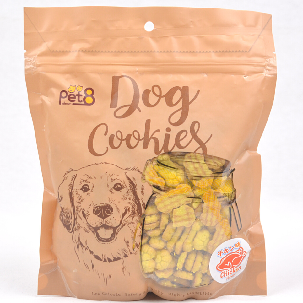 

PET8 Snack Anjing Dog Cookies PAW Chicken 350gr