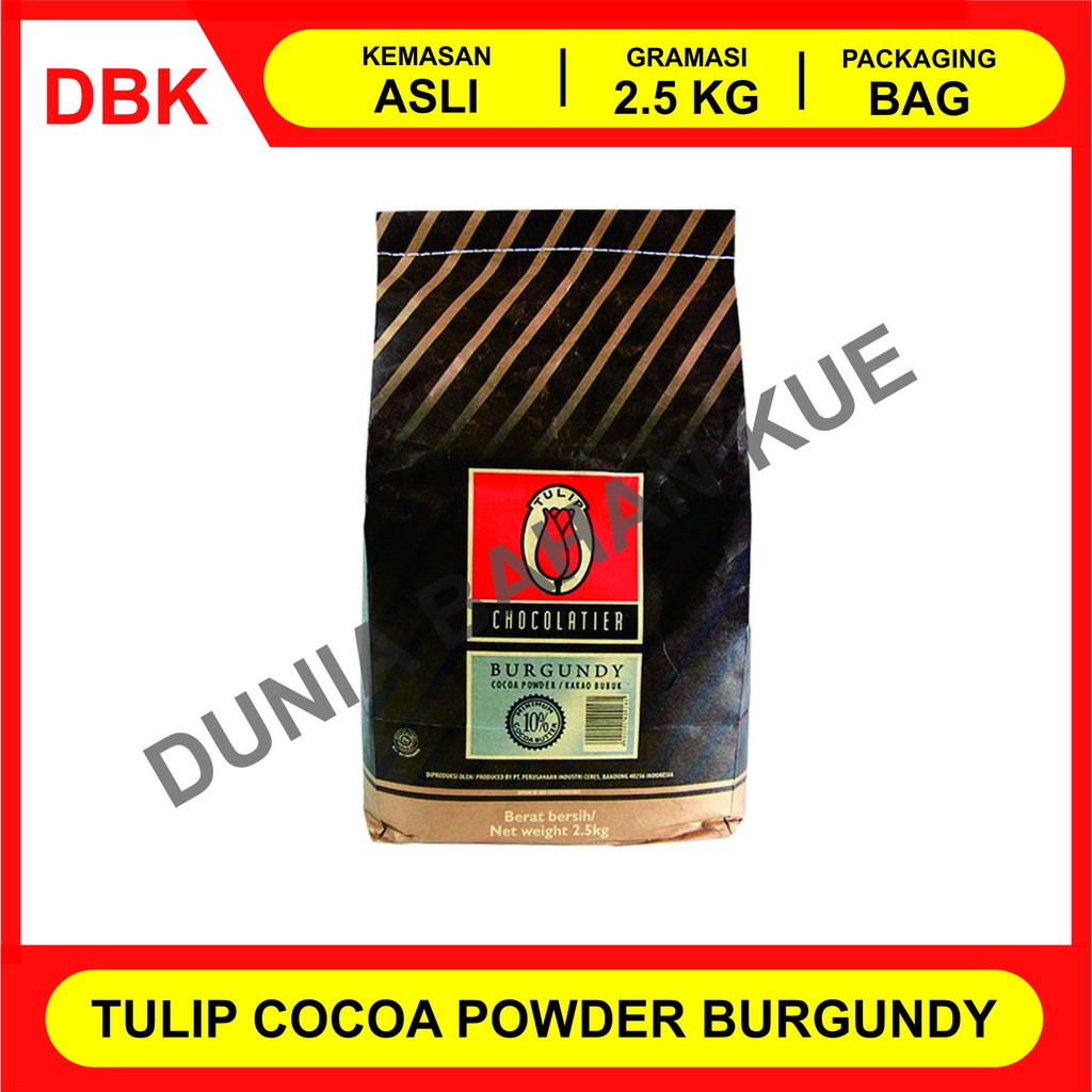 

TULIP BURGUNDY COKLAT BUBUK / COCOA POWDER 2.5 KG