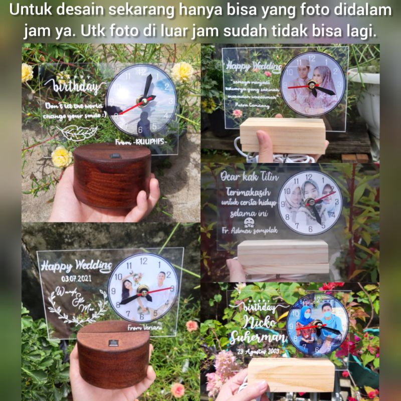 Lettering on the clock / jam custom kado unik foto ucapan selamat unik wisuda graduation ulang tahun