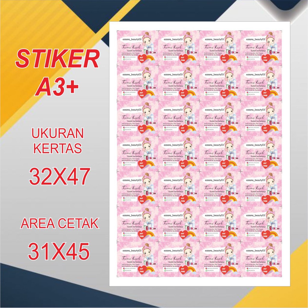 

Cetak Stiker Mirror A3+ - Stiker Chromo - Stiker