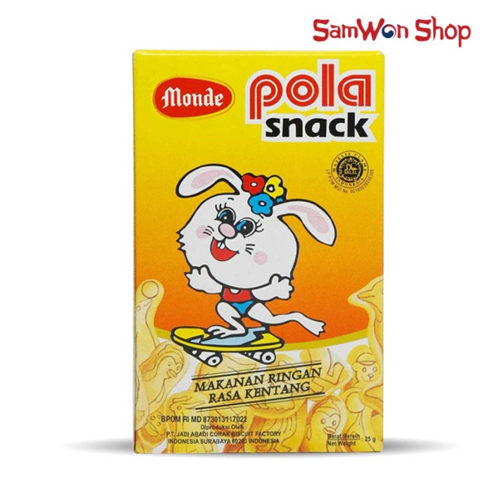 

Instant-Camilan- Monde Pola Snack 25 Gram - Makanan Ringan Rasa Kentang -Camilan-Instant.