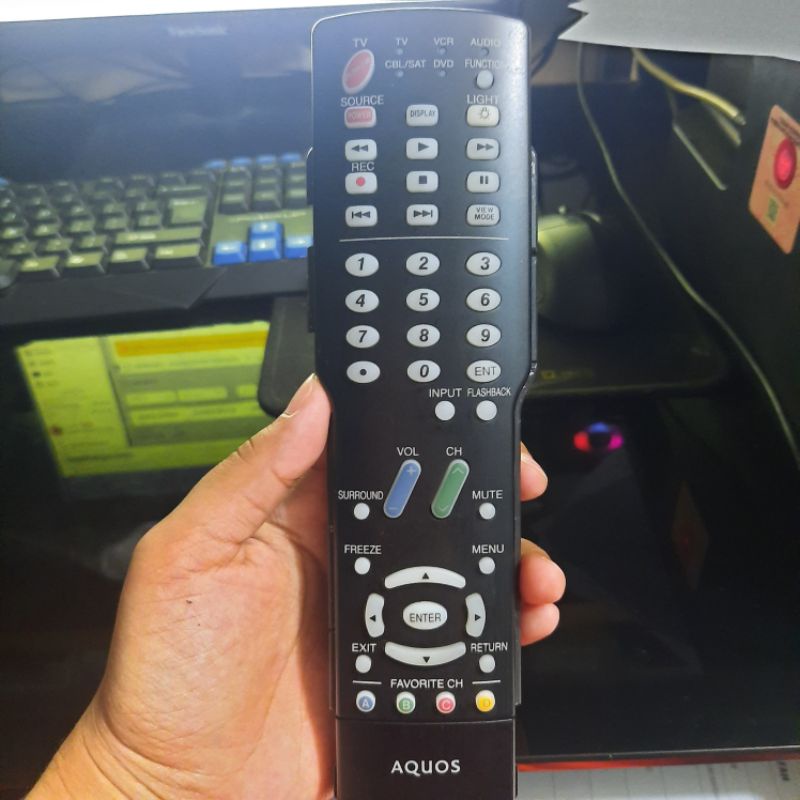 REMOTE REMOT SMART TV SHARP LED LCD GA484WJSB ORIGINAL ASLI