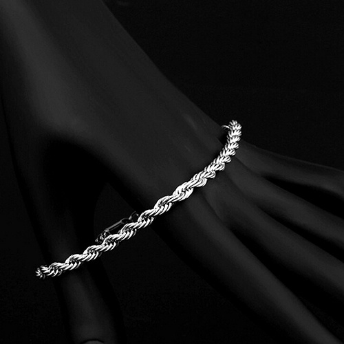 canaan Women's 925 Sterling Silver Twist Bangle Cuff Charm Bracelet Clasp Party Jewelry