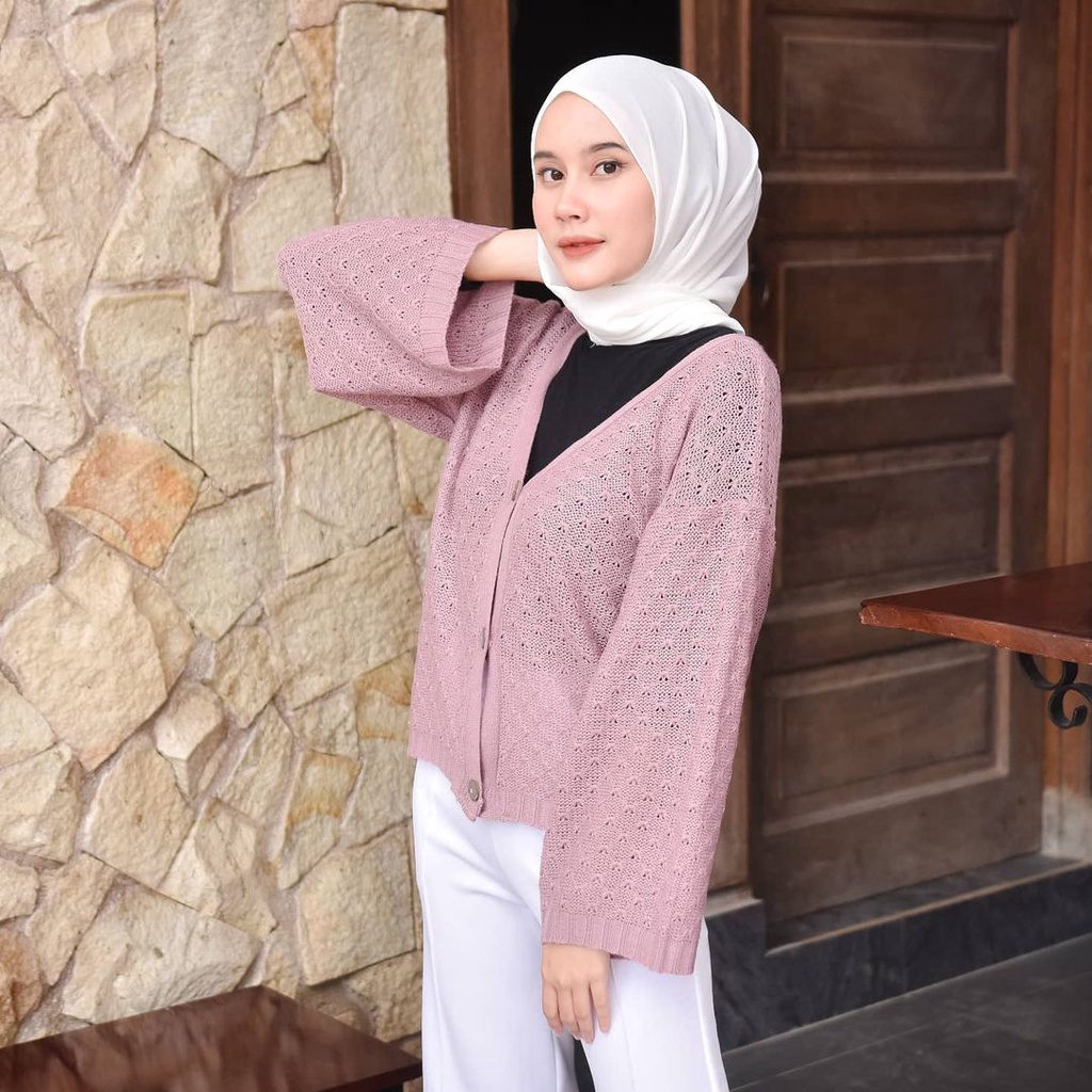 Primadona Cardie Pine Apple Cardigan Rajut Kancing Depan