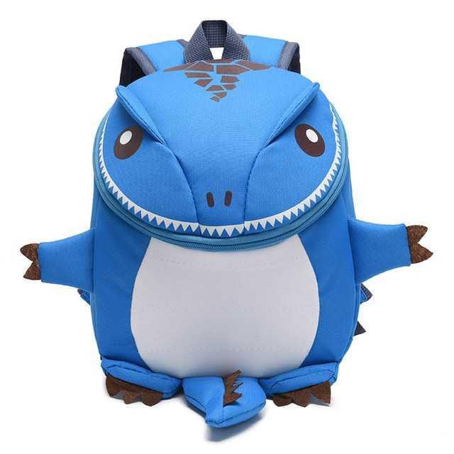 Tas Ransel Sekolah Anak Model Dinosaur [Biru]