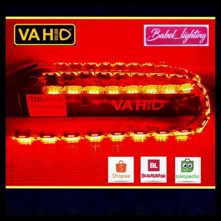 TERBARU DRL LED ALIS CRYSTAL VAHID T286 PUTIH/BIRU WELCOME RUNNING - BIRU 
