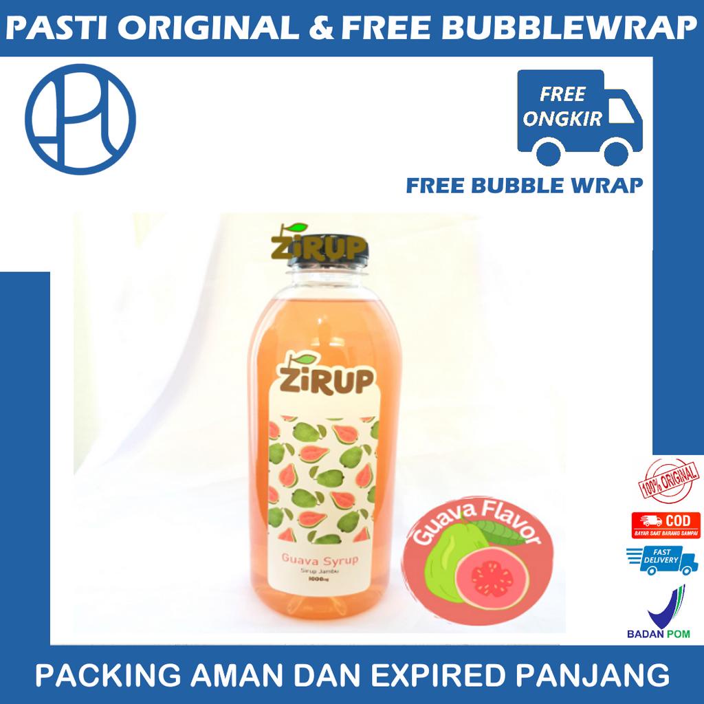 ZIRUP Minuman Sirup Rasa JAMBU GUAVA FLAVOR 1L