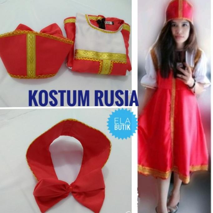 dirhamnur50 kostum rusia/baju adat rusia/kostum internasional TERLARIS TERPERCAYA ORIGINAL