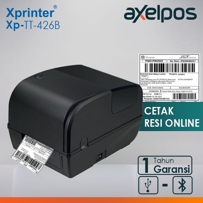 Printer Thermal Label Barcode A6 Xprinter XP-TT426 Usb Bluetooth Lan