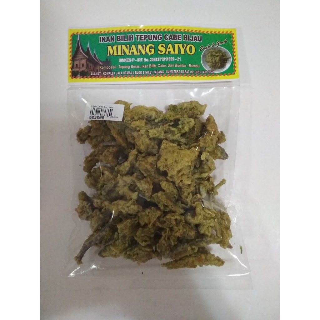 

Ikan Bilih Tepung Minang Saiyo 100 gram - Asli Padang