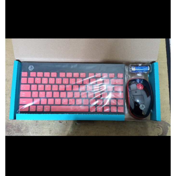 Paket Keyboard Mini Mouse Wireless Eyota G1500 Silent Click free batre