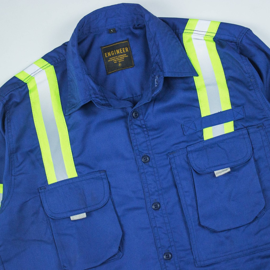 LOGGING WEARPACK BLUE, Kemeja Panjang / Kemeja Kerja by ENGINEER