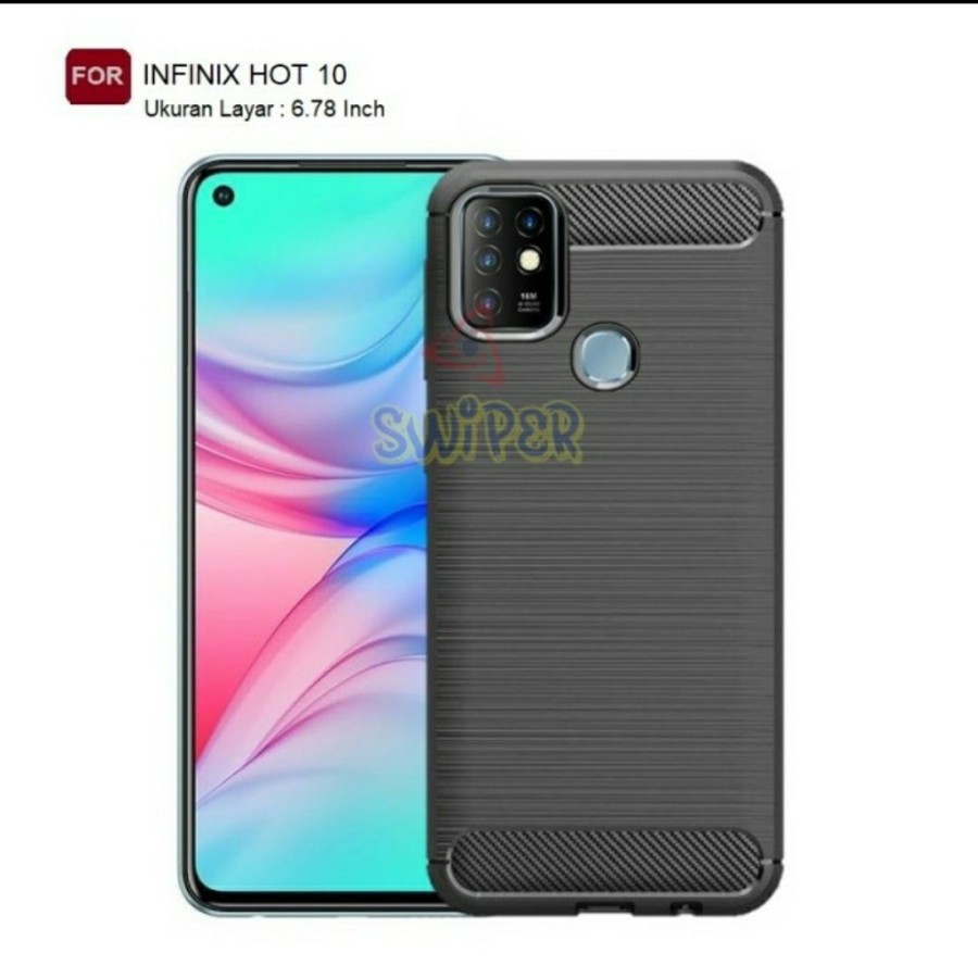 CASE SLIM FIT CARBON INFINIX HOT 8 HOT 10 HOT 10 10S HOT 12 12i 12 PRO 12 PLAY 11 PLAY 10 PLAY 9 PLAY SMART HD SMAR 3 PLUS SMAR 4 5 6 NFC S5 S5 LITE ZERO 8